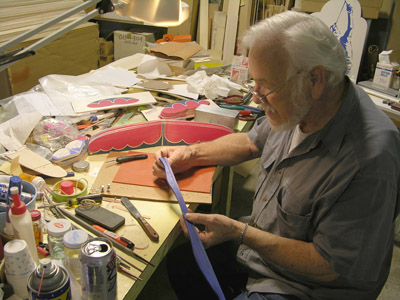 Frank Macy makes an American Junior Pursuit, one of Jim Walker's models, in 2007