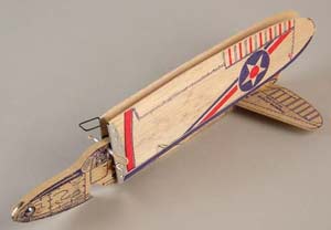 The Jim Walker Folding wing Interceptor American Junior Aircraft company - balsa model glider