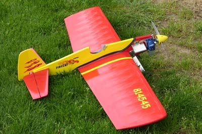 Merle Hoem's Super Firecat a classic Jim Walker U-Control control line plane